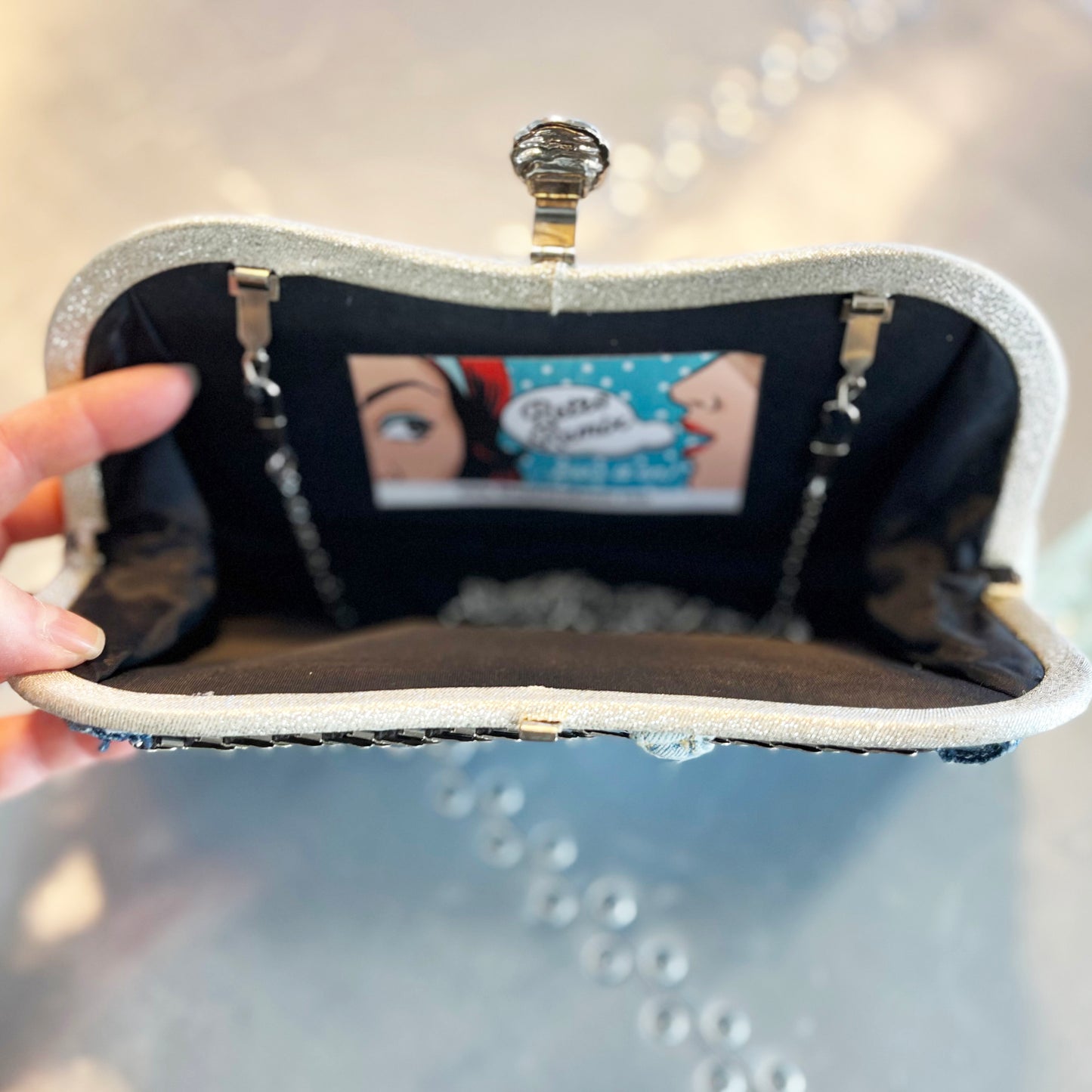 Blue Denim Jeans Clutch