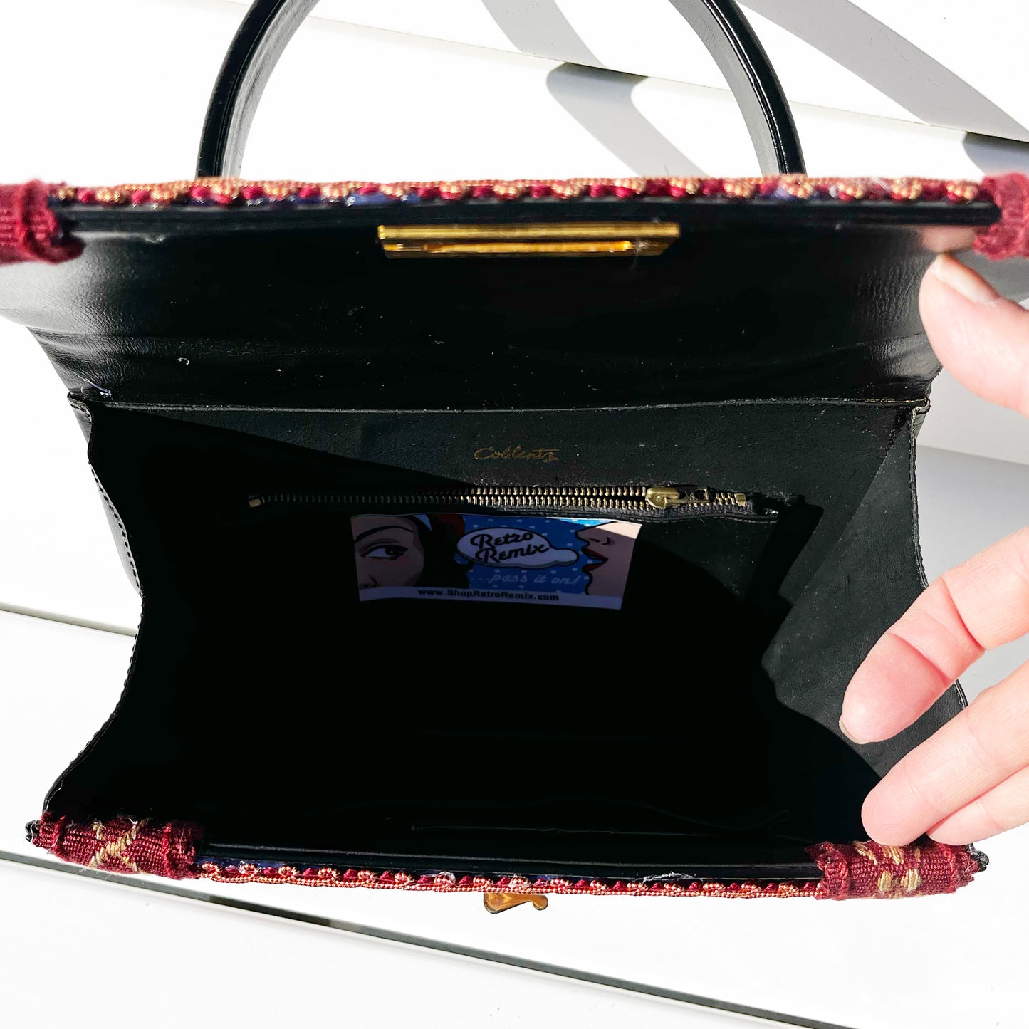 Mahjong Tiles Up Cycled Handbag