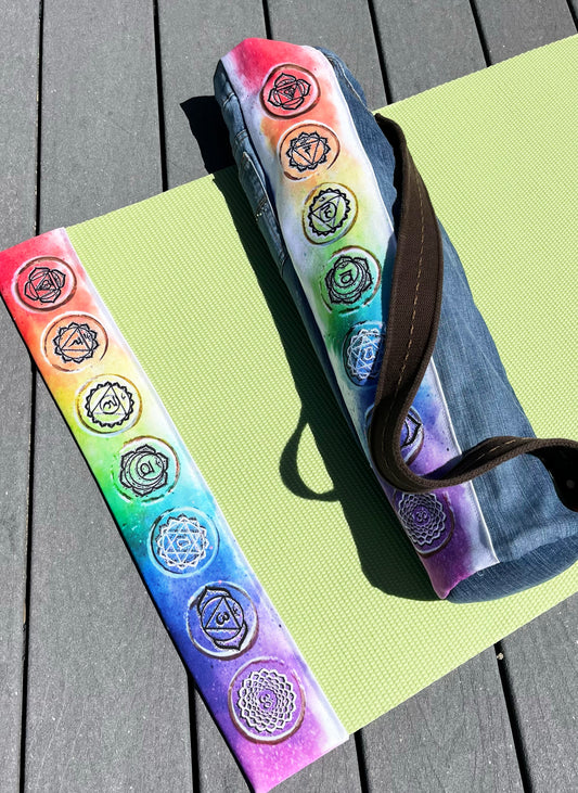 Chakra Yoga Mat and Carry Tote