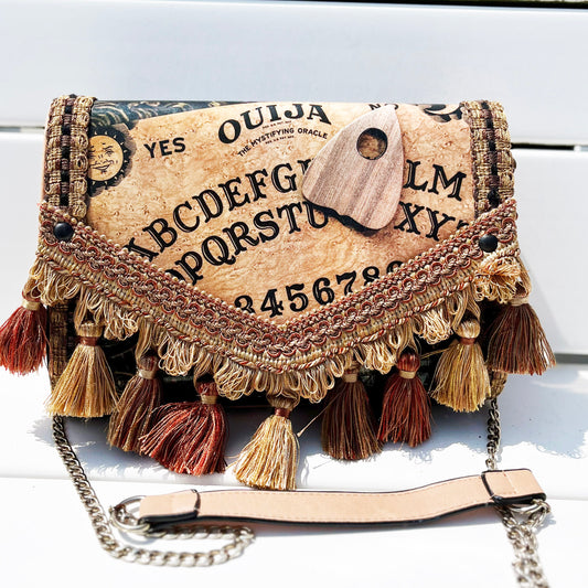 Ouija Board Up Cycled Handbag