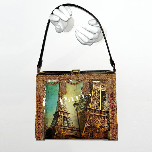 Travel to Paris Vintage Handbag