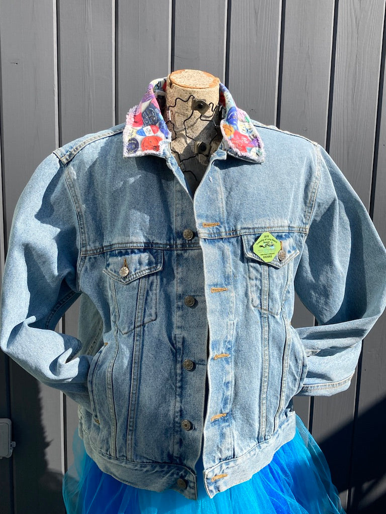 LBI Beach Badge Pre-loved Denim Jackets
