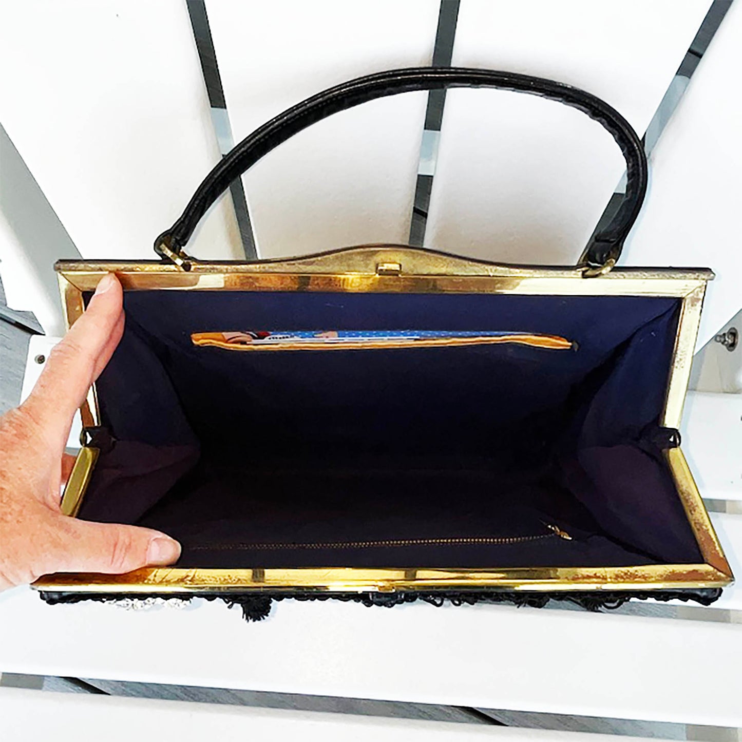 Starry Night Up Cycled Handbag