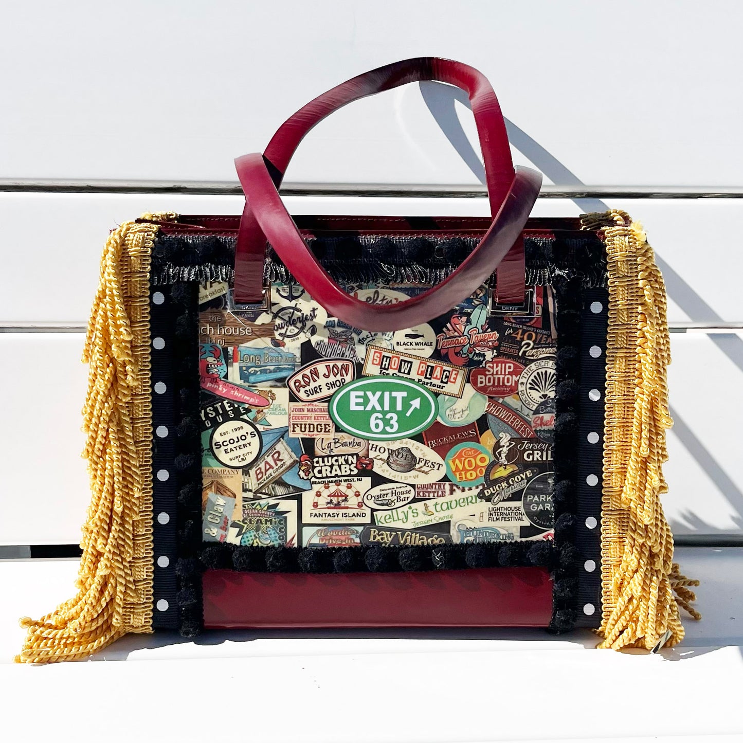 LBI Vintage Beach Badges Tote Bag