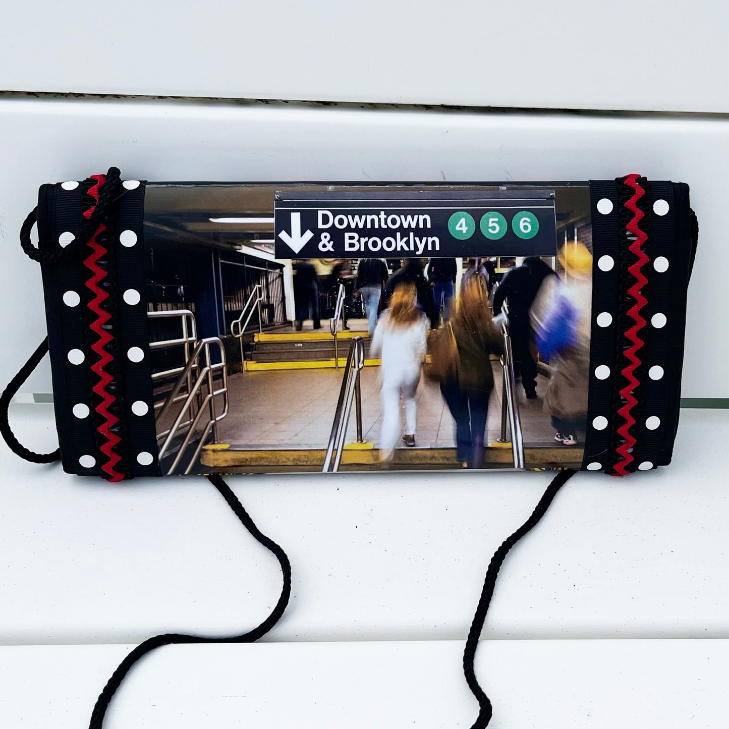 NYC Subway Guide Vintage Clutch