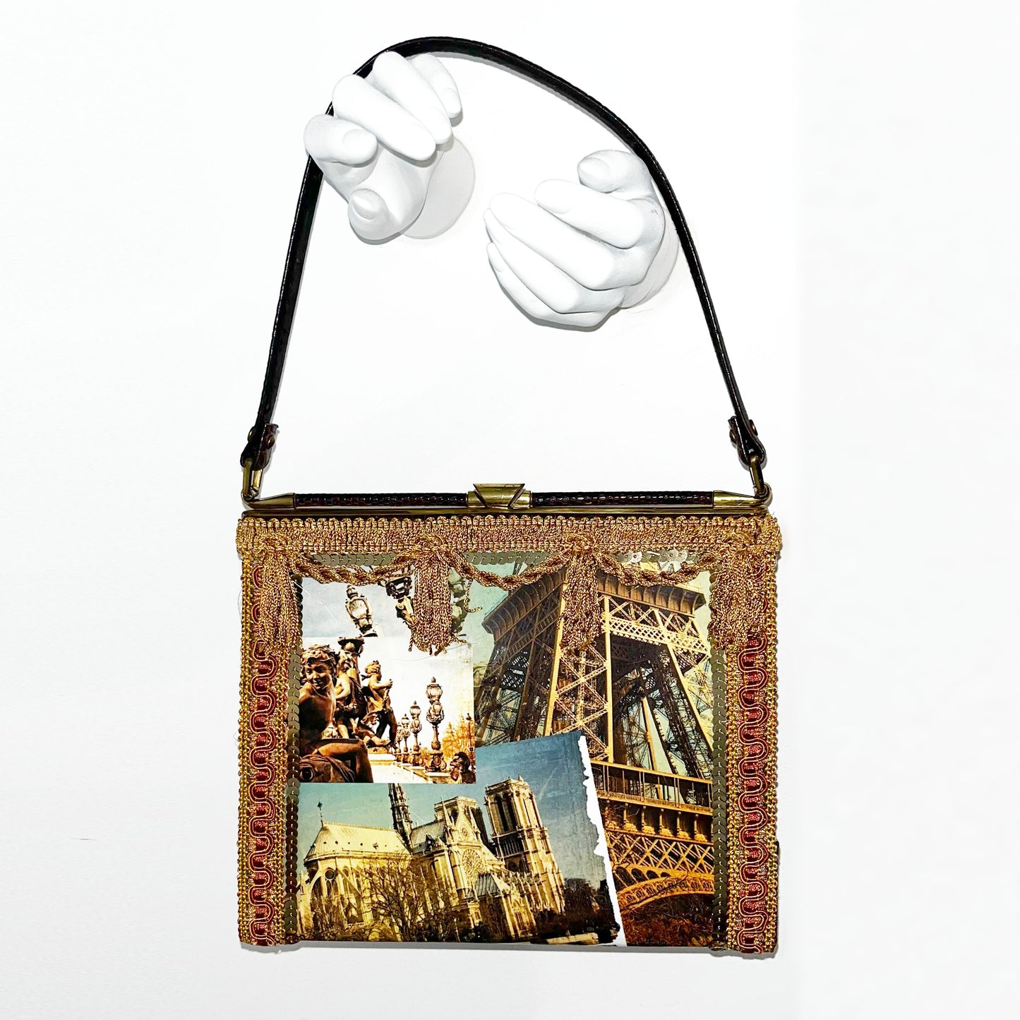 Travel to Paris Vintage Handbag