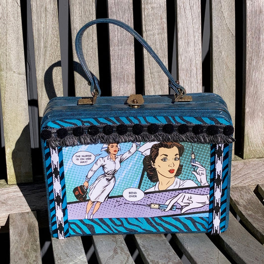 Retro Nurse Up Cycled Handbag